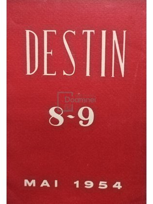 Destin - Revista de cultura romaneasca, caietul nr. 8-9