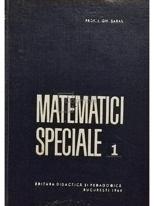 Matematici speciale, vol. 1