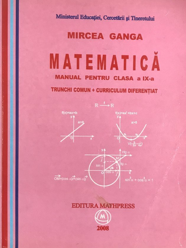 Matematică - Manual pentru clasa a IX-a