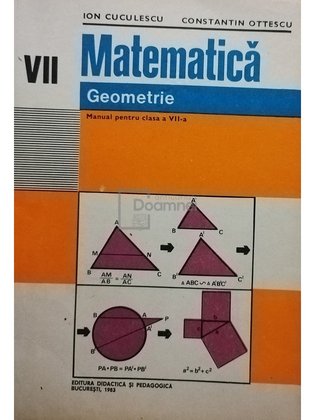 Matematica, geometrie - Manual pentru clasa a VII-a
