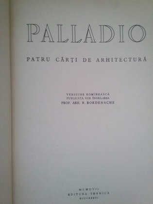 Palladio - Patru carti de arhitectura