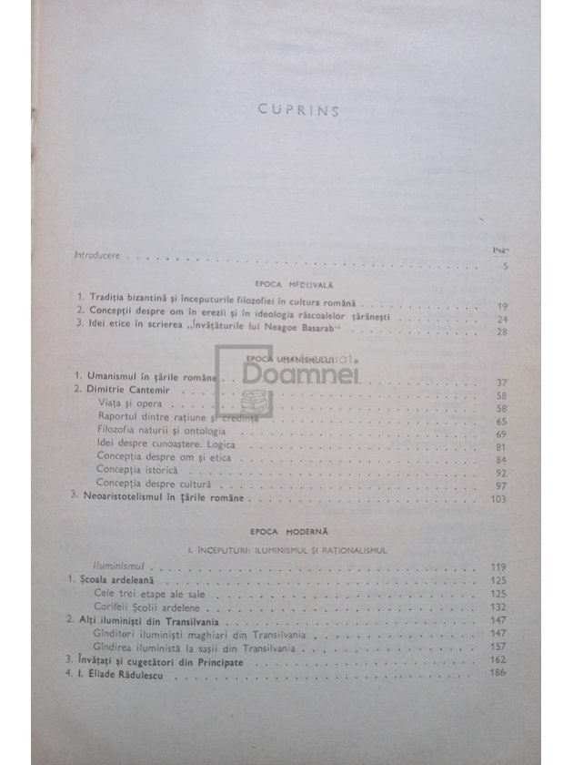 Istoria filozofiei românești, vol. 1