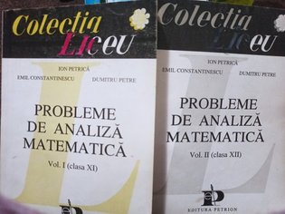 Probleme de analiza matematica clasa XI, 2 vol.