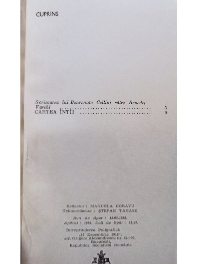 Viata lui Benvenuto Cellini scris de el insusi, 2 vol.