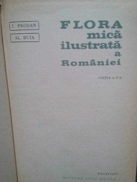 Al. Bula - Flora mica ilustrata a Romaniei