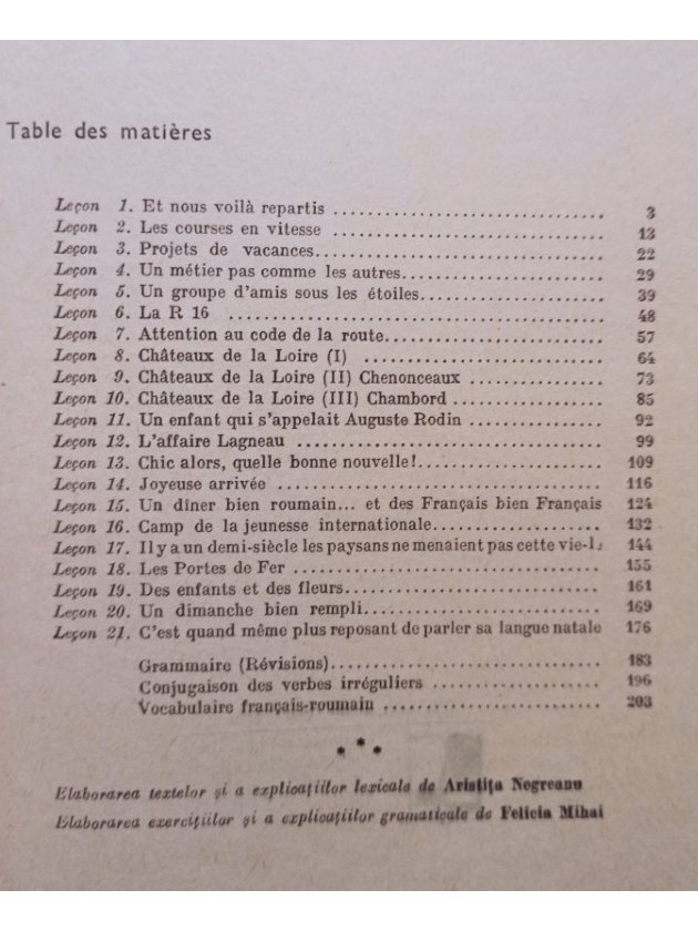 Limba franceză - Manual pentru clasa a VIII-a