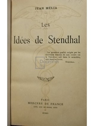 Les idees de Stendhal