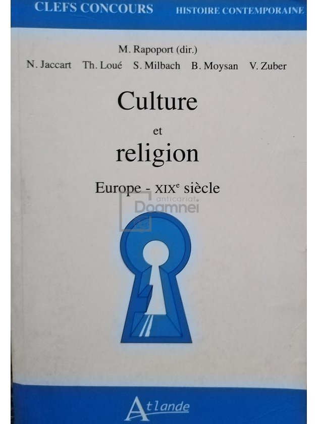 Culture et religion - Europe XIX siecle