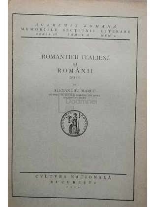 Romanticii italieni si romanii (note)
