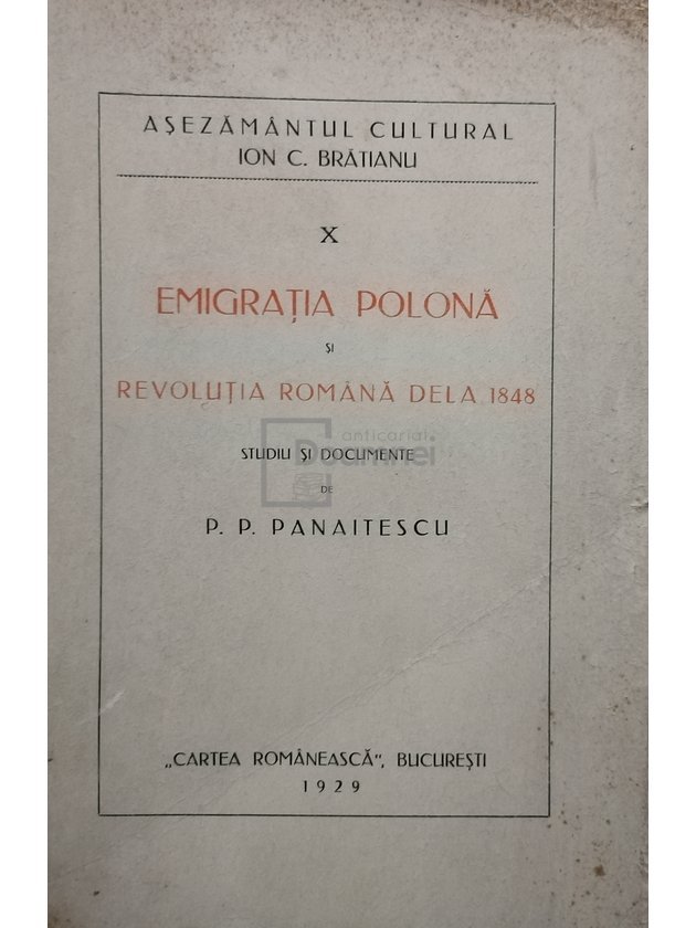 Emigratia Polona si Revolutia Romana de la 1848