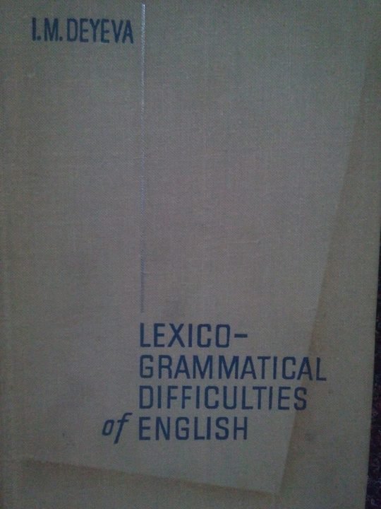 Lexicogrammatical difficulties of english