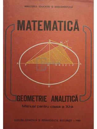 Matematica. Geometrie analitica, manual pentru clasa a XI-a