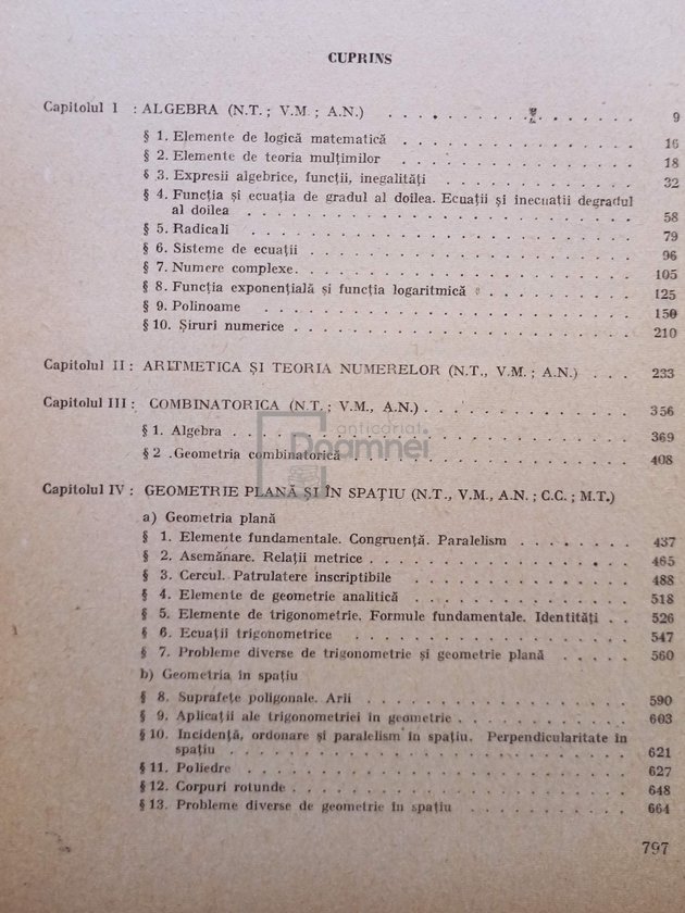 Matematica în gimnaziu și liceu - Culegere de probleme, 2 vol.