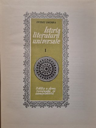 Istoria literaturii universale - vol. 1