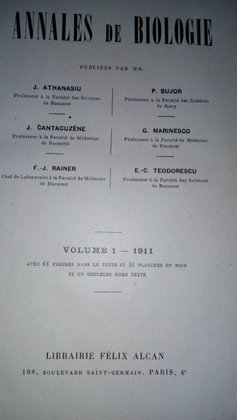 Annales de biologie 1911