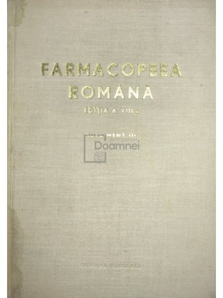 Farmacopeea română. Supliment III (ed. VIII)