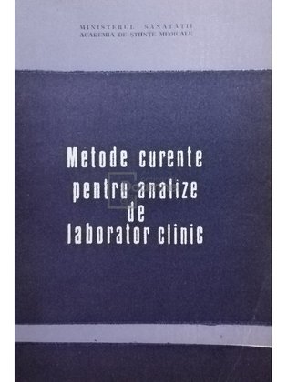 Metode curente pentru analize de laborator clinic