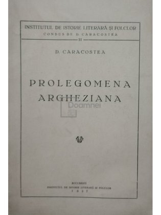 Prolegomena Argheziana
