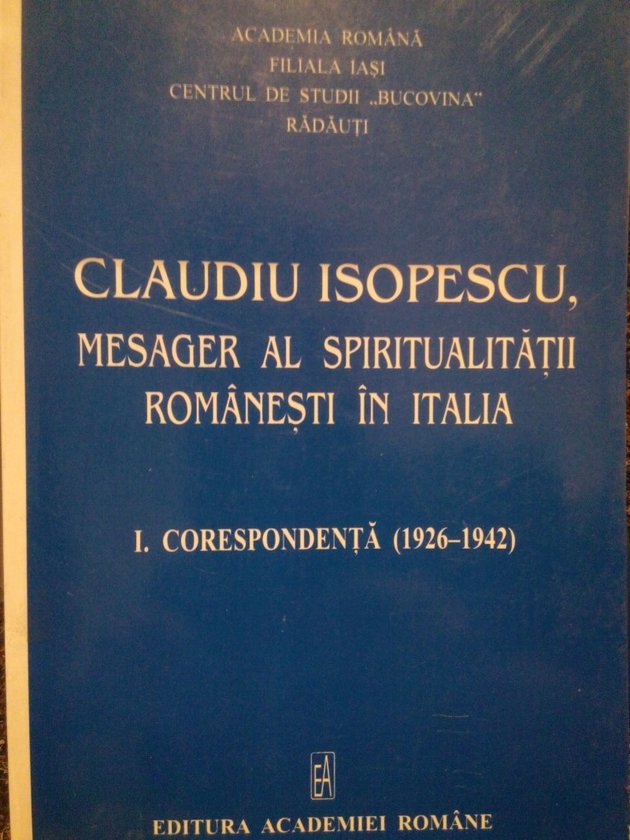 Claudiu Isopescu, mesager al spiritualitatii romanesti in Italia