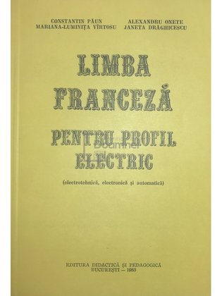 Limba franceză pentru profil electric
