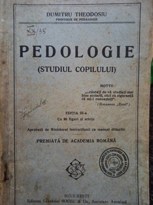 Pedologie, editia a III-a