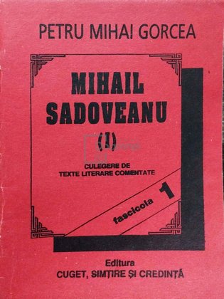 Mihail Sadoveanu (I)