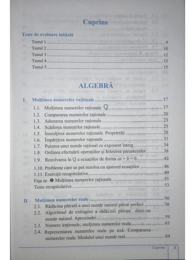 Matematică - exerciții și probleme - clasa a VII-a