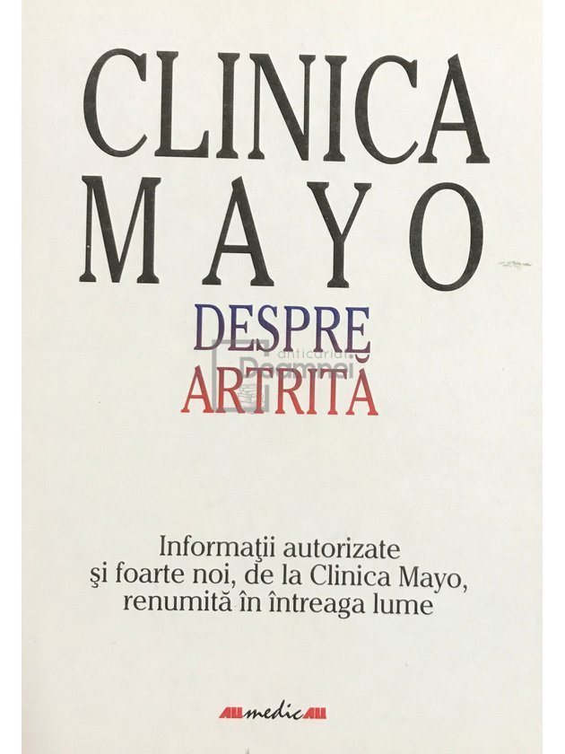 Despre artrită. Clinica Mayo