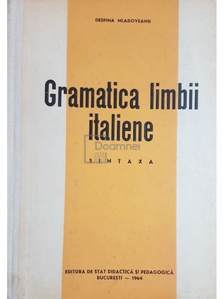 Gramatica limbii italiene. Sintaxa