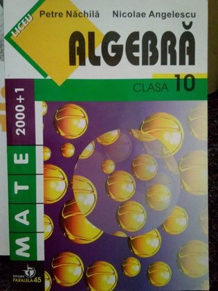 Algebra. Clasa a Xa