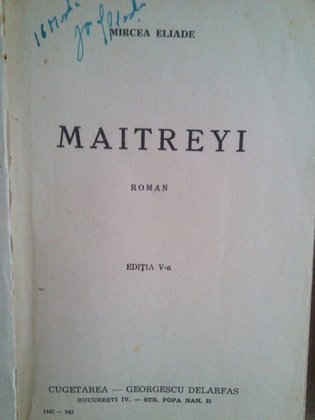 Maitreyi, ed. a V-a