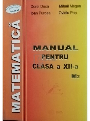 Matematica - Manual pentru clasa a XII-a M2