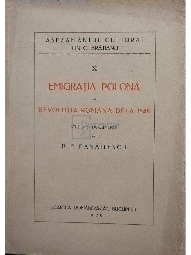 Emigratia Polona si Revolutia Romana dela 1848