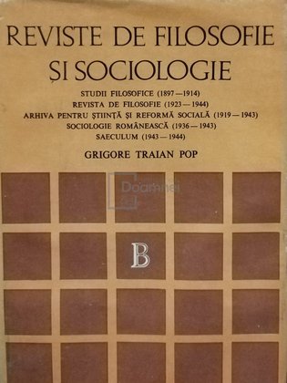 Reviste de filosofie si sociologie