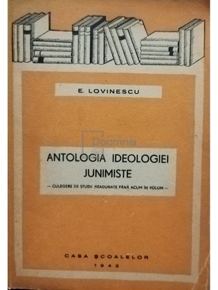 Antologia ideologiei junimiste