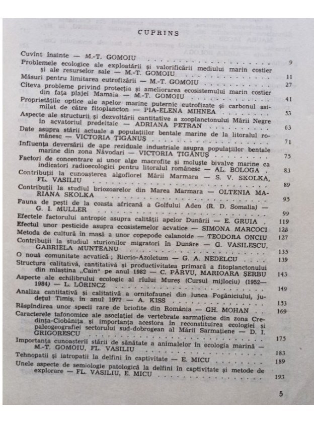 Pontus Euxinus - Studii si cercetari, vol. III