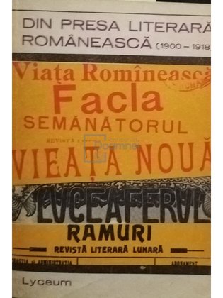 Din presa literara romaneasca (semnata)