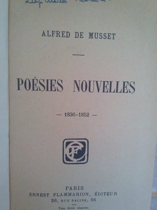 Poesies nouvelles - 1836 - 1852