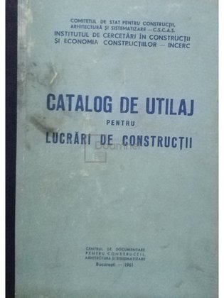 Catalog de utilaj pentru lucrări de construcții