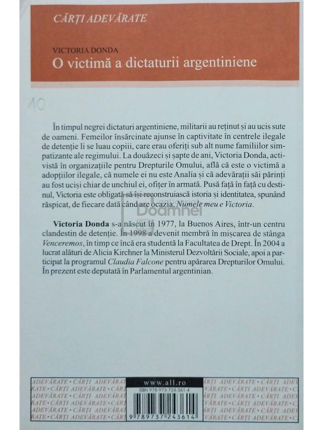 O victima a dictaturii argentiniene