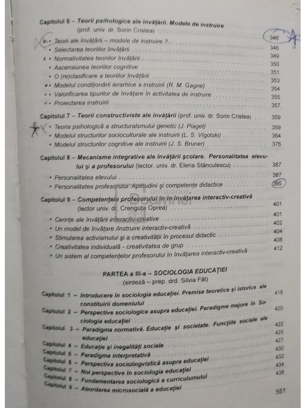 Curriculum pedagogic, vol. 1