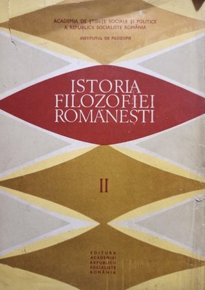 Istoria filozofiei romanesti, vol. 2 (semnata)