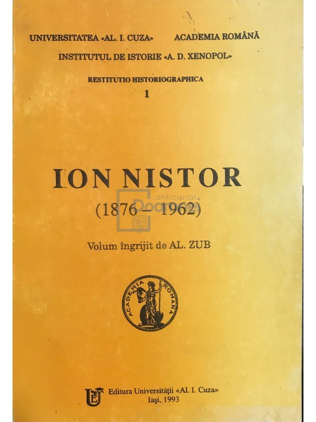 Ion Nistor (1876-1962) (dedicație)