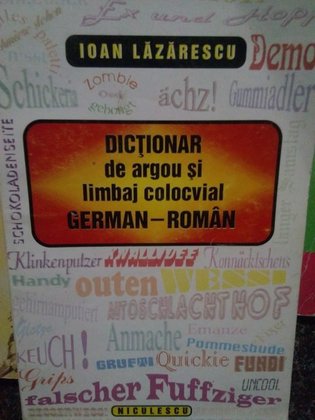 Dictionar de argou si limbaj colocvial germanroman