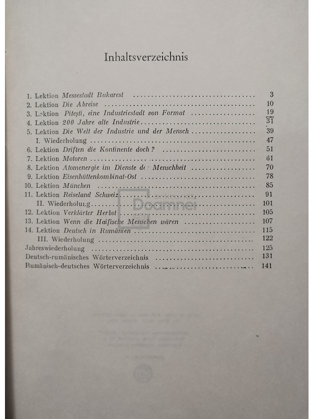 Limba germana - Manual pentru clasa a X-a liceu (anul VI de studiu)