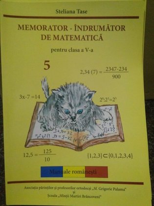 Memoratorindrumator de matematica pentru clasa a Va