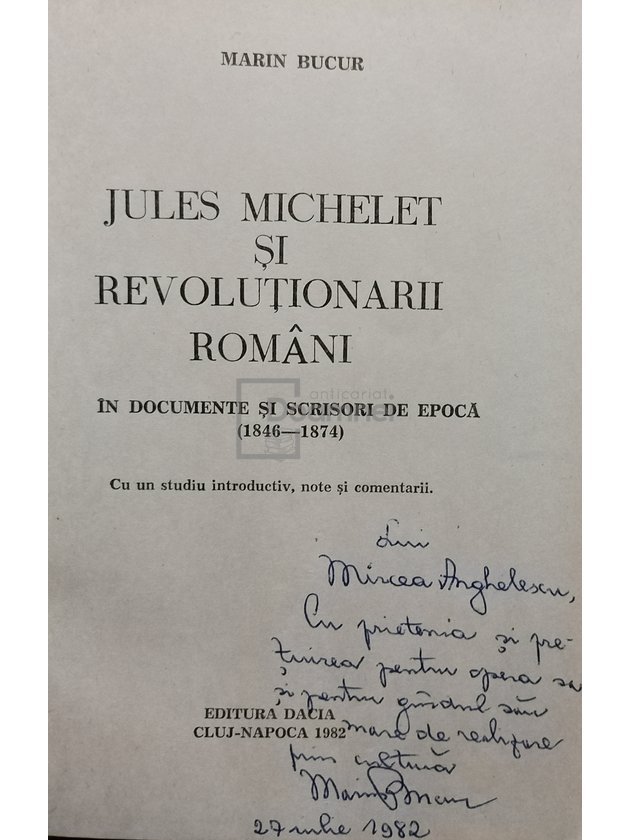 Jules Michelet si revolutionarii romani (semnata)