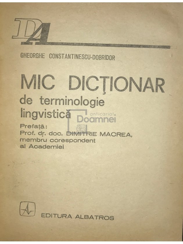Mic dicționar de terminologie lingvistică