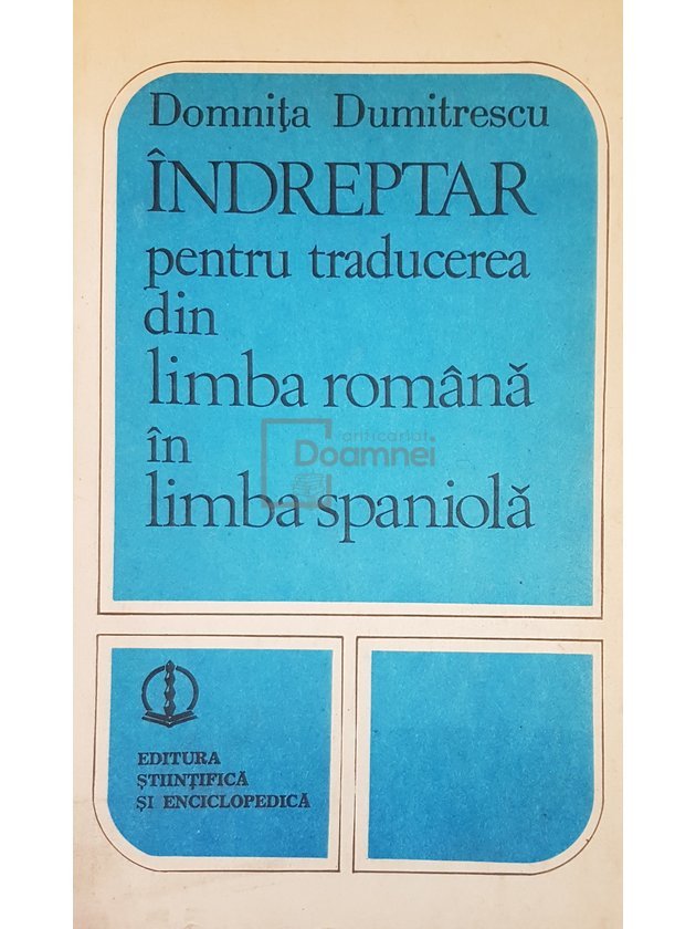 Indreptar pentru traducerea din limba romana in limba spaniola