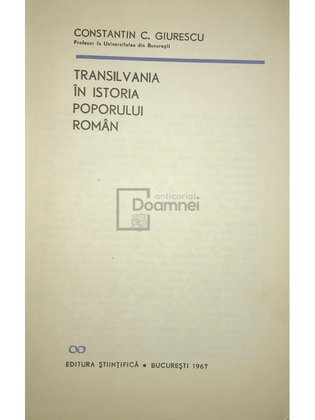 Transilvania în istoria poporului român